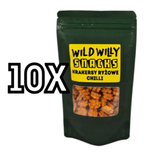 Wild Willy Krakersy Ryżowe o Smaku Chilli Pakiet 10X60G