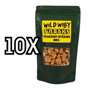 Wild Willy Krakersy Ryżowe o Smaku BBQ Pakiet 10X60G