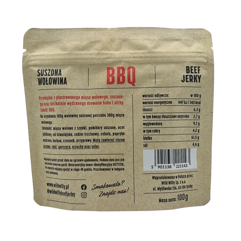beef-jerky-bbq-100g-rear Wild Willy Beef Jerky BBQ 100g