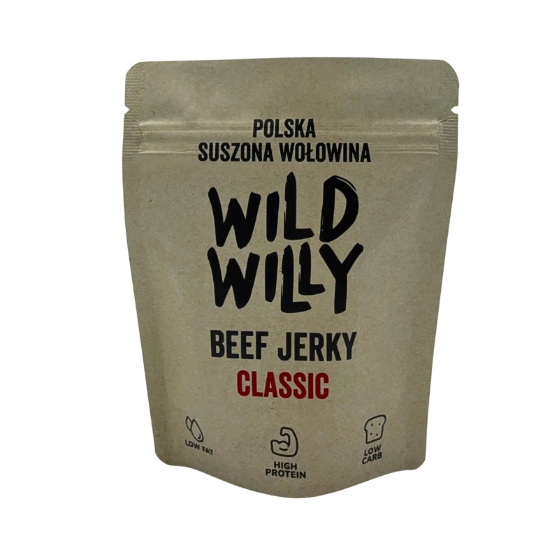 beef-jerky-classic-30g-front Nasz najpopularniejszy smak beef jerky w rozmiarze 30 gramów