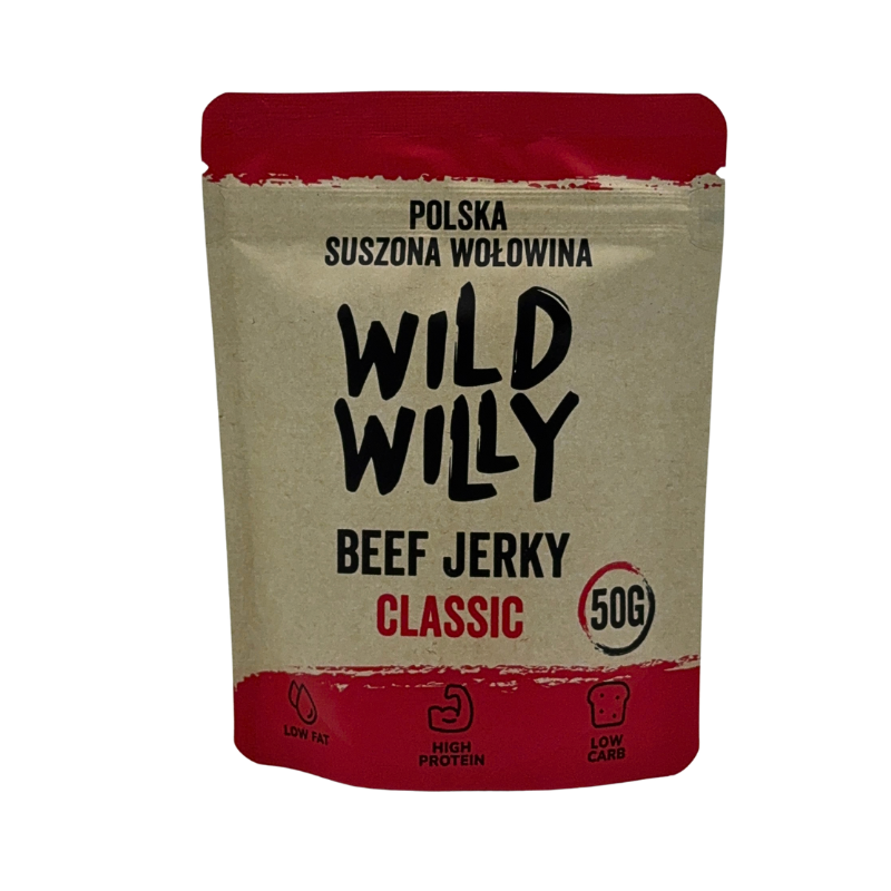 Nasz najpopularniejszy smak beef jerky w rozmiarze 50 gramów