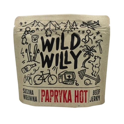 beef-jerky-papryka-hot!-100g-front Wild Willy Papryka hot 100g, to smak podkręcony Habanero.