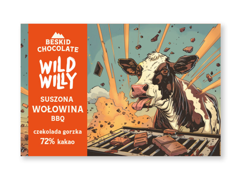 Czekolada gorzka 72% z wołowiną BBQ