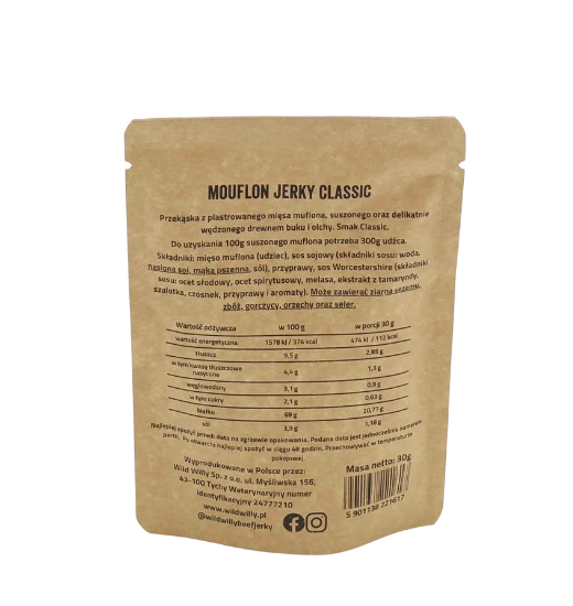 Wild Willy Muflon Jerky 30g