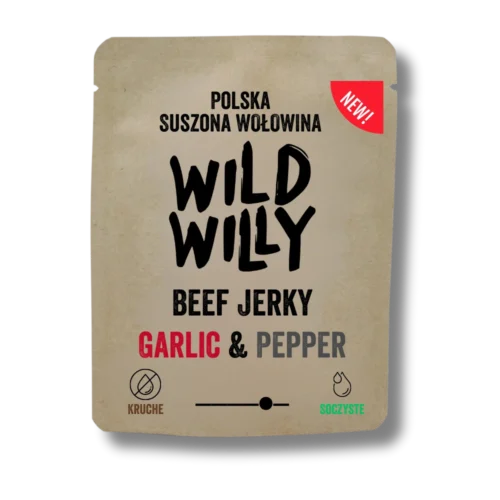 garlic-pepper-jerky-front Beef Jerky Garlic & Pepper 50g