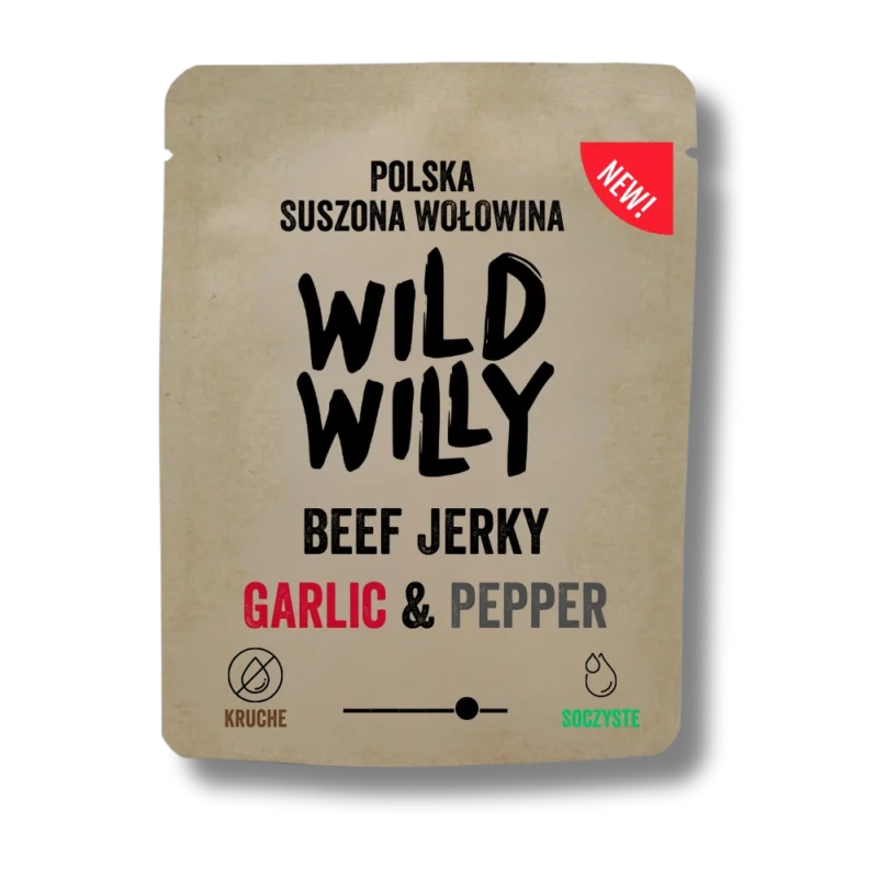 garlic-pepper-jerky-front Beef Jerky Garlic & Pepper 50g